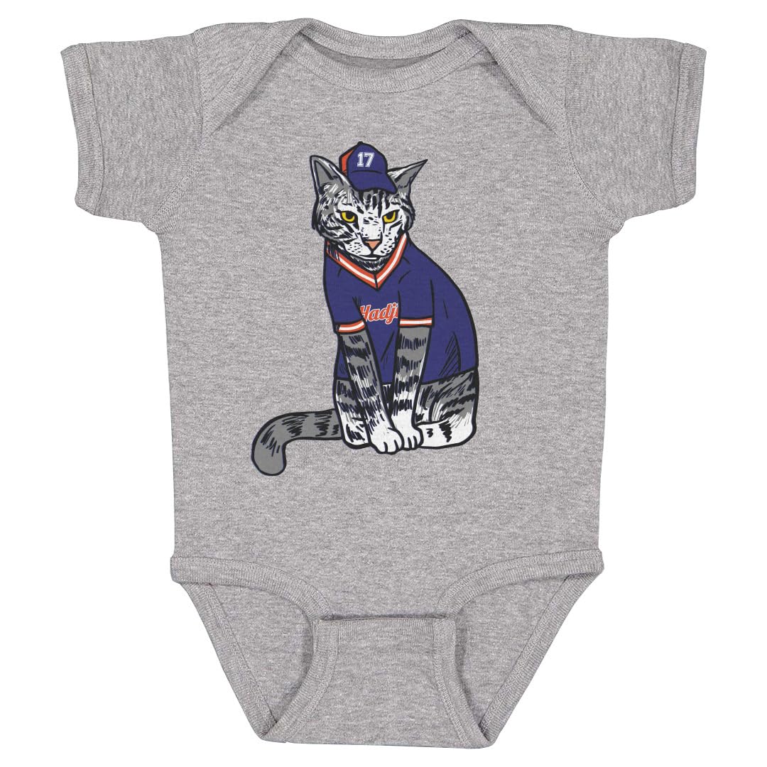 500 LEVEL Keith Hernandez Baby Infant One Piece Bodysuit (6M, Heather Gray) - Keith Hernandez Hadji Jersey B WHT
