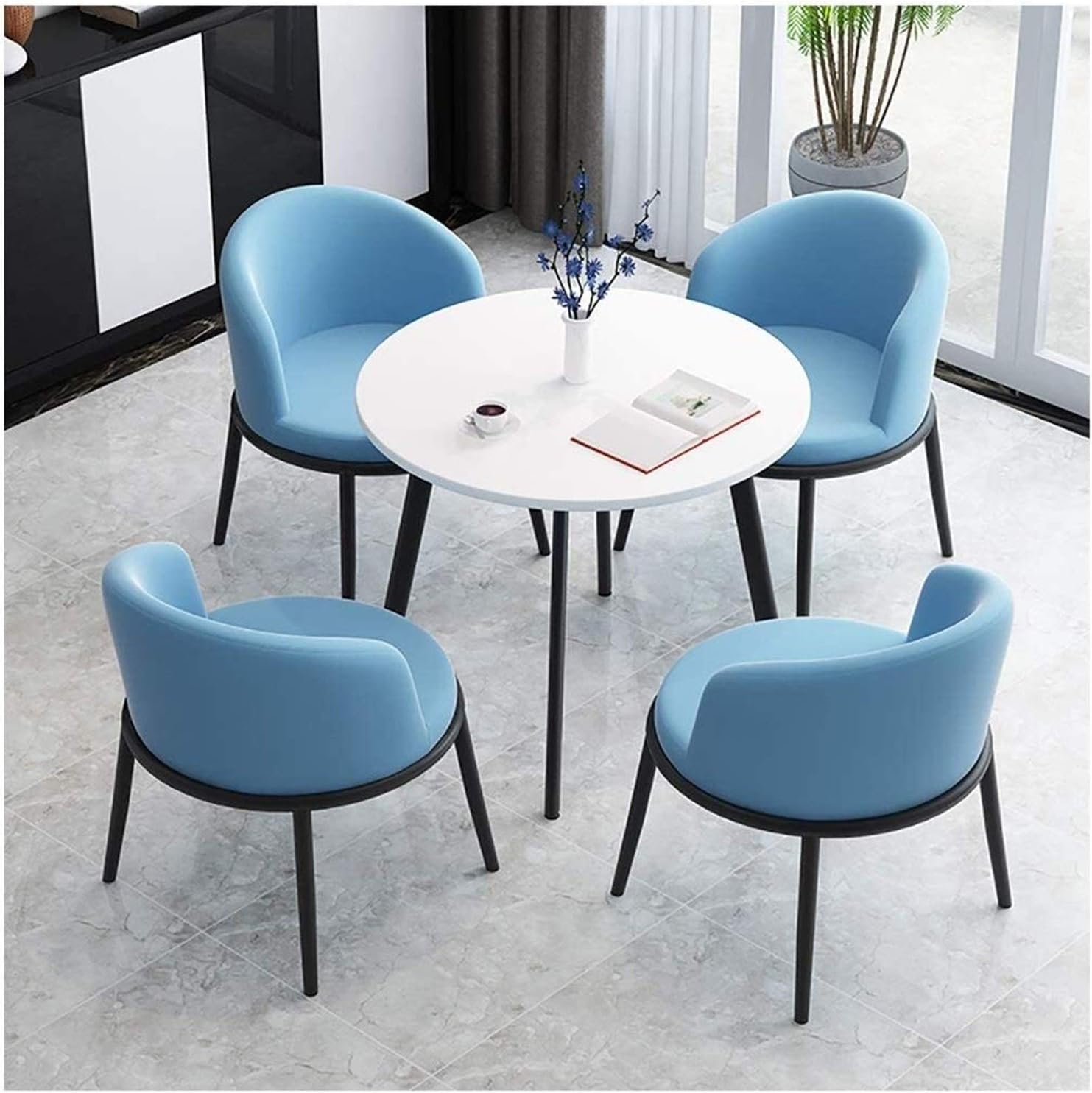 Cafe Tables and Chair Set Office Negotiation Table Reception Table and Chair Set