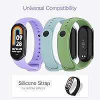 Vista 2 de AWINNER Bandas compatibles con Xiaomi Mi Band 8 Smartwatch Pulseras de repuesto para Mi 8