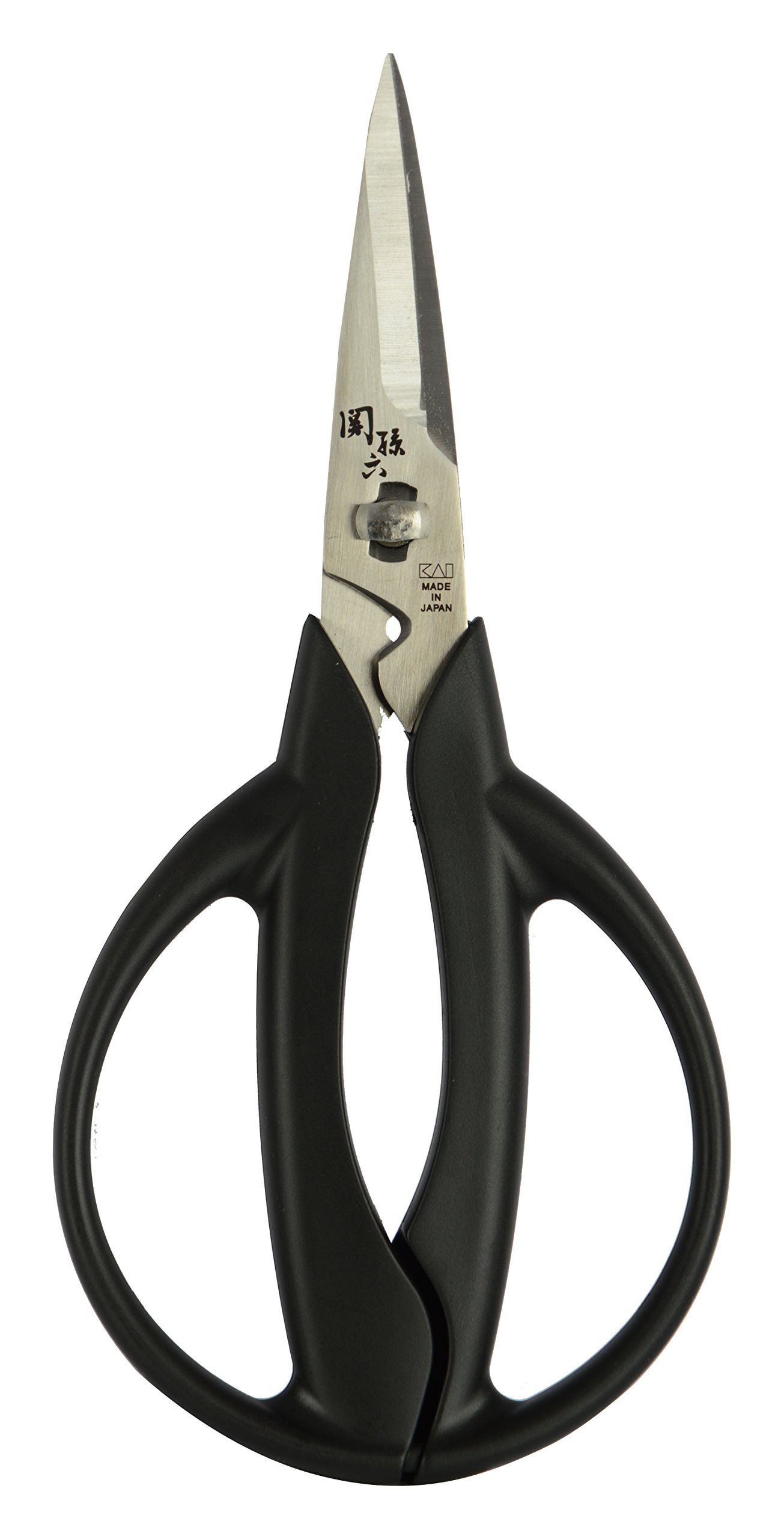 Kai Japan Stainless Steel Kitchen Scissor, 1-Piece, Black (DH3312)