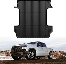 LASFIT Truck Bed Mat 2019-2026 for Chevrolet Chevy Silverado 1500 | GMC Sierra 1500 (Only Fit 5.8FT Bed), Bed Liner for Chevy Silverado GMC Sierra 1500, Not Fit Optional CarbonPro Bed