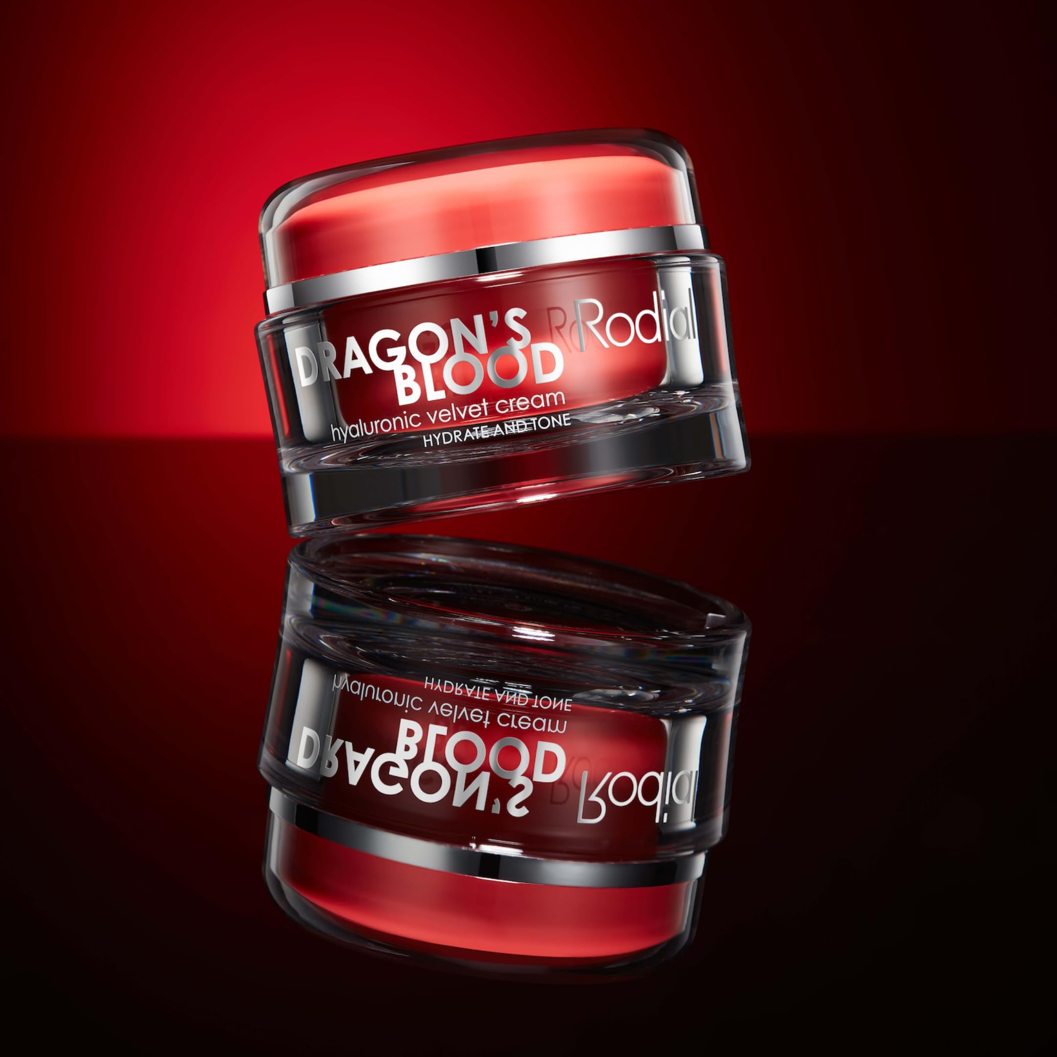Rodial Dragons Blood Hyaluronic Velvet Cream 50ml - Acido Ialuronico, Hydromanil e Squalano per Comfortare e Rimpolpare la Pelle Secca - Texture Burrosa e Lussuosa - Cura Giorno e Notte