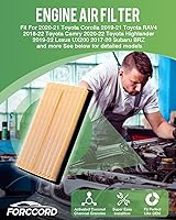 Vista 2 de Paquete de 2 filtros de aire de motor CA12289 para Toyota 2018-25 Camry Hybrid, 19-22 Avalon Hybrid, 19-25 RAV4 Hybrid, 20-25 Highlander Hybrid