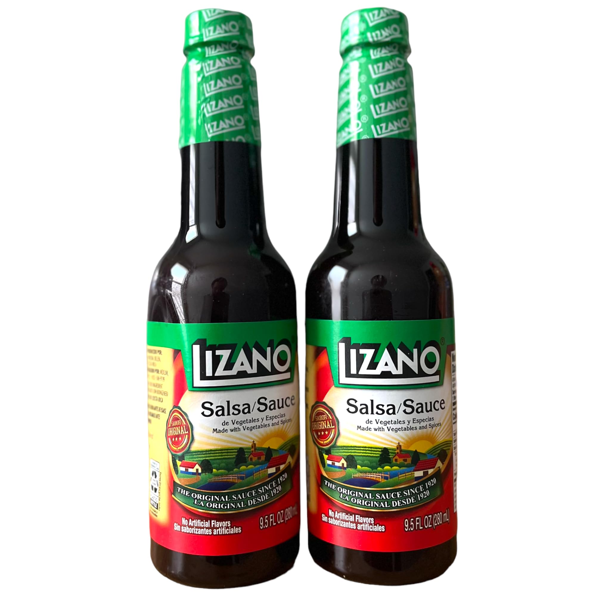 DESPENSA COLOMBIANASalsa de Vegetales y Especias Bundle (19 Ounce TOTAL) - Includes 2 Bottles of Salsa Lizano Costa Rica - Lizano Sauce - Lizano Salsa Costa Rica Despensa Colombiana Bundle