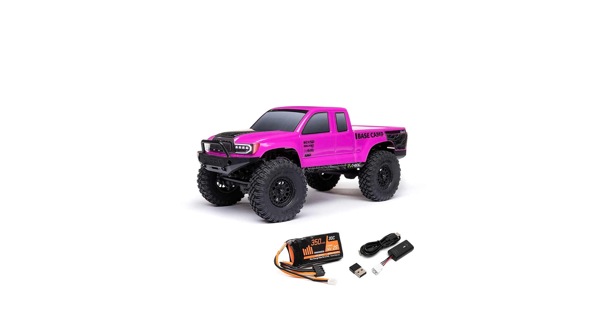 Amazon.com: Axial RC Truck 1/24 SCX24 Base Camp 4x4 Rock
