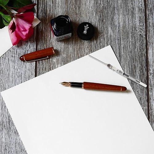 Miniatura 8 de NUOBESTY Pluma estilográfica, absorbedor de tinta, pluma estilográfica, jeringa, herramientas de llenado, tinta absorbente, cartuchos convertidores