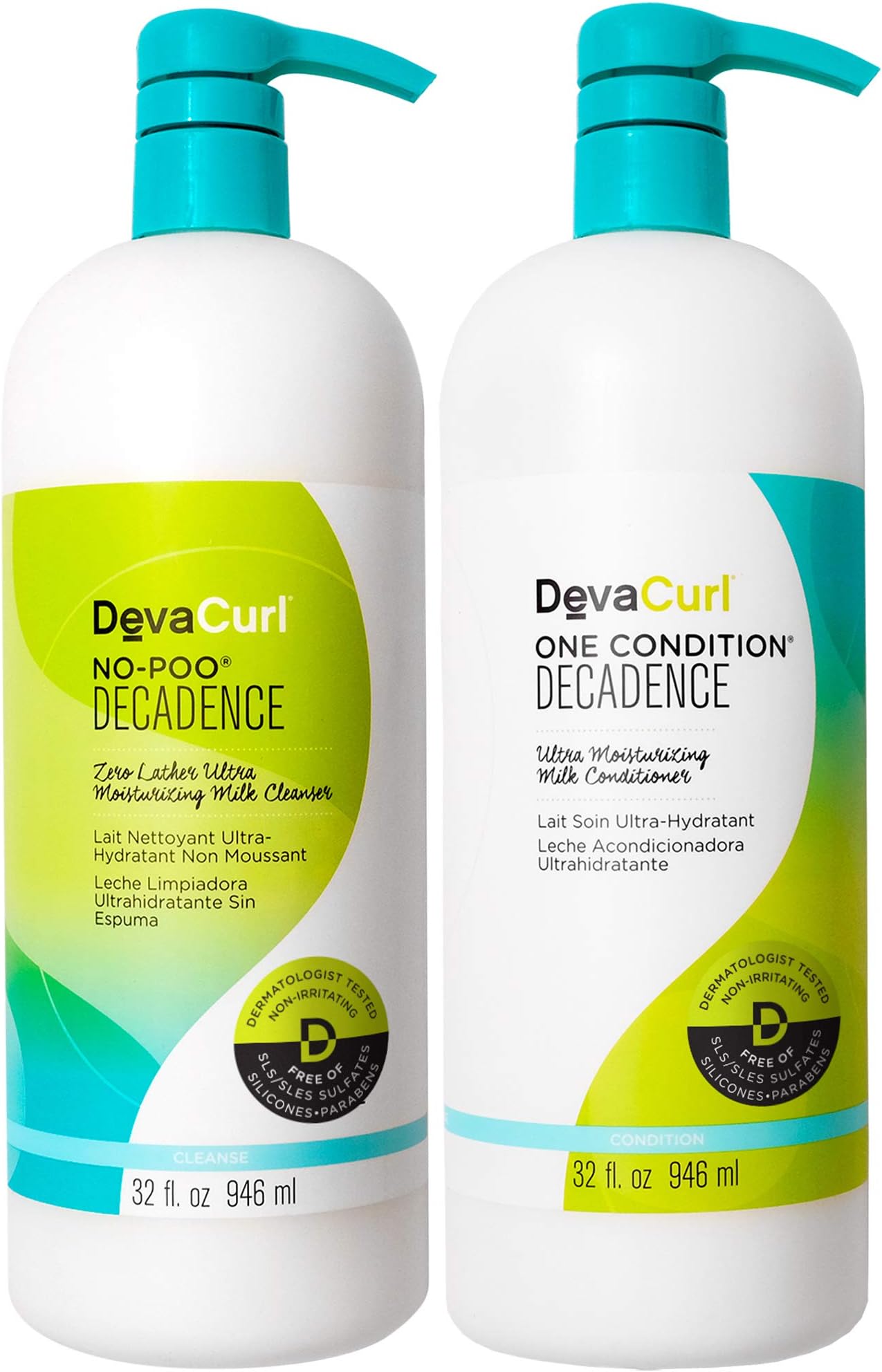 DevaCurl One Condition 32oz + No-Poo 32oz (Decadence)