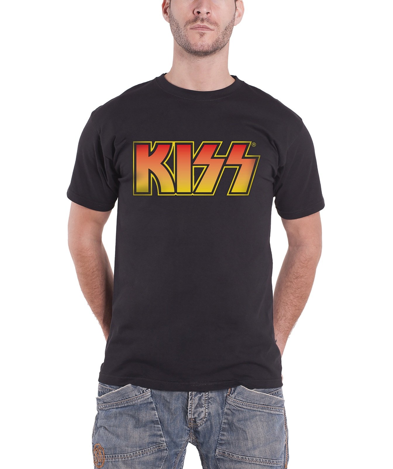 Live Nation Kiss - Vintage Logo Men's T-Shirt Black Medium