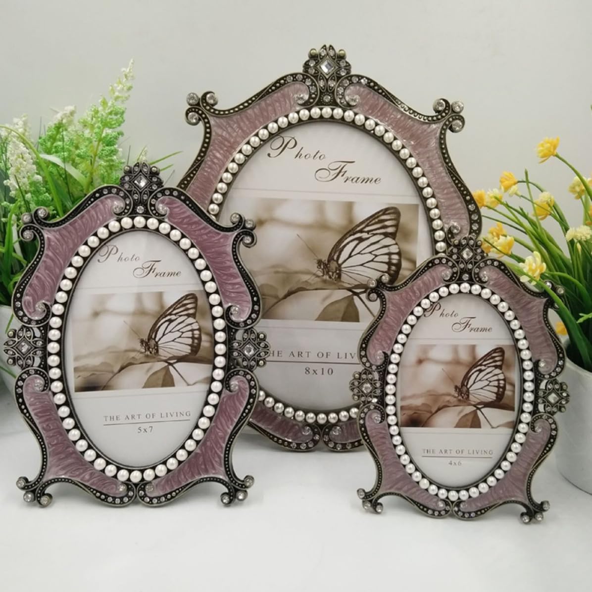 BESTOYARD Portafotos Diseño Retro Clásico de Metal Resistente al Óxido Marco de Fotos Decorativo y Creativo Hogar para Oficina y Sala de Estudio