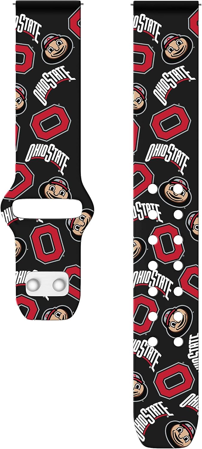 Affinity Bands Ohio State Buckeyes HD Watch Band Compatible with Samsung Galaxy Watch and more