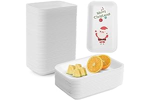 60pcs Crafts Foam Trays - Versatile White Meat Tray