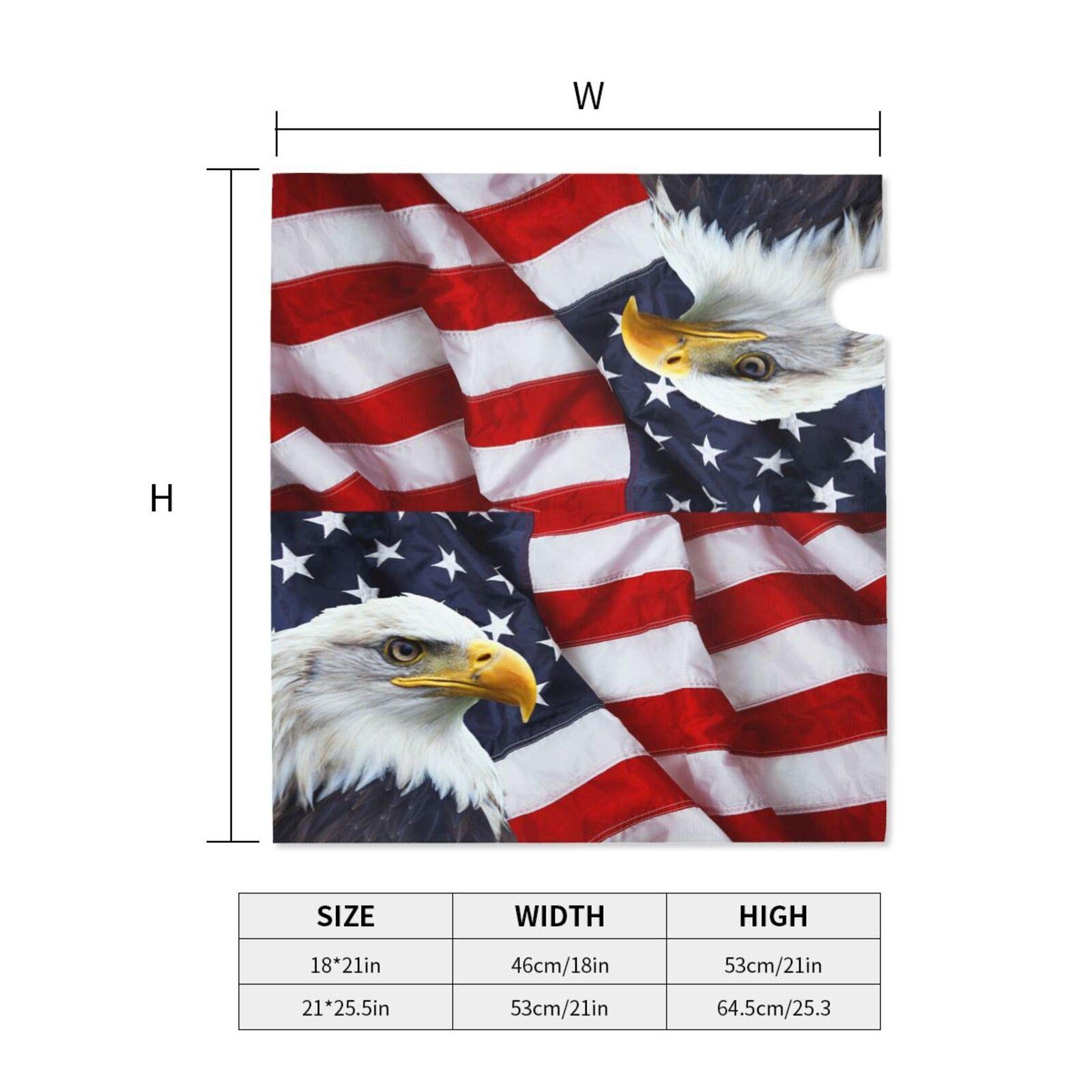 Dujiea American Flag Mailbox Wrap - Waterproof Magnetic Cover, Large 25.5"x21", Yard Home Decor, USPS Compliant
