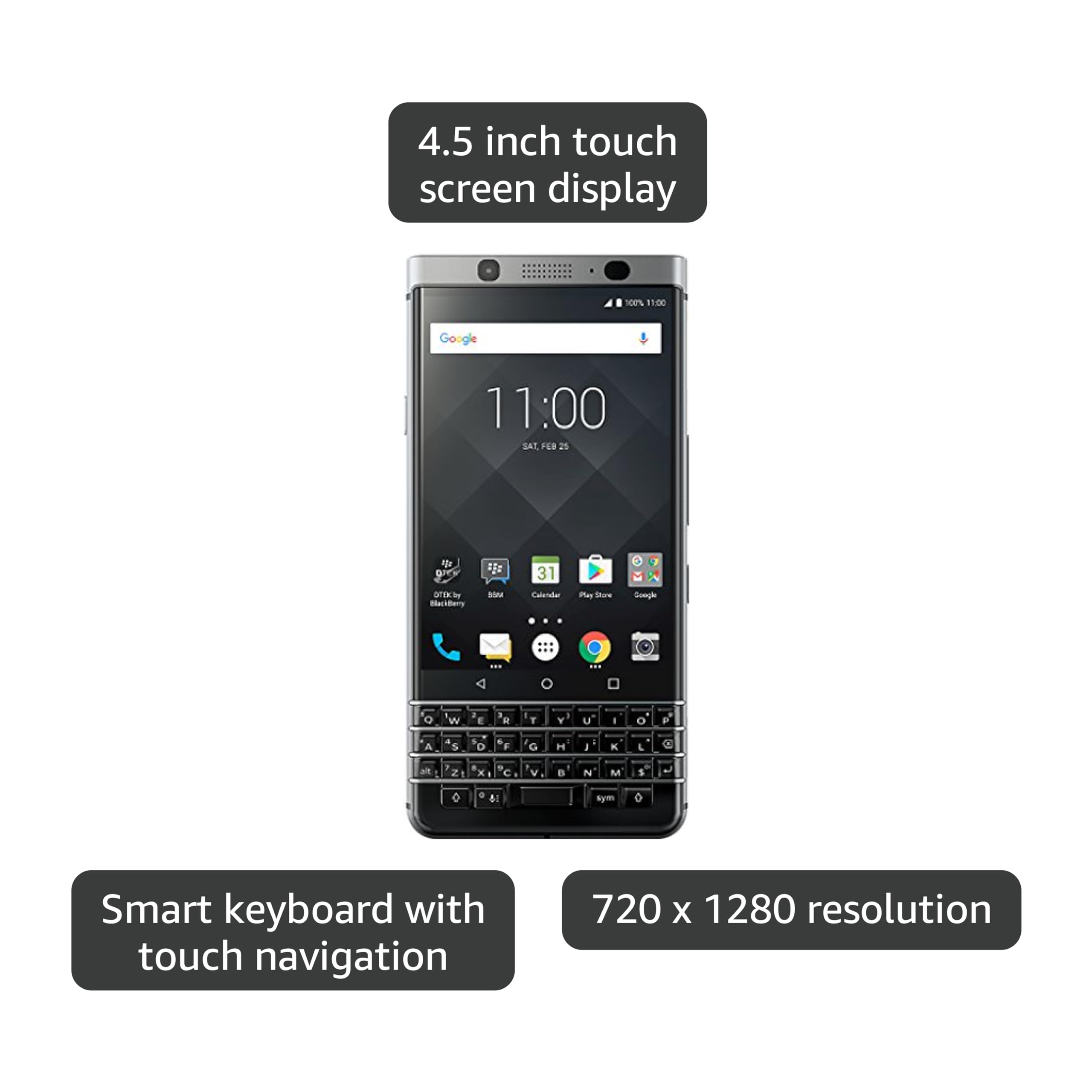 Blackberry keyone BBB100-2 箱付き Amazon.com: BlackBerry KEYone 32GB BBB100-2 - 4.5