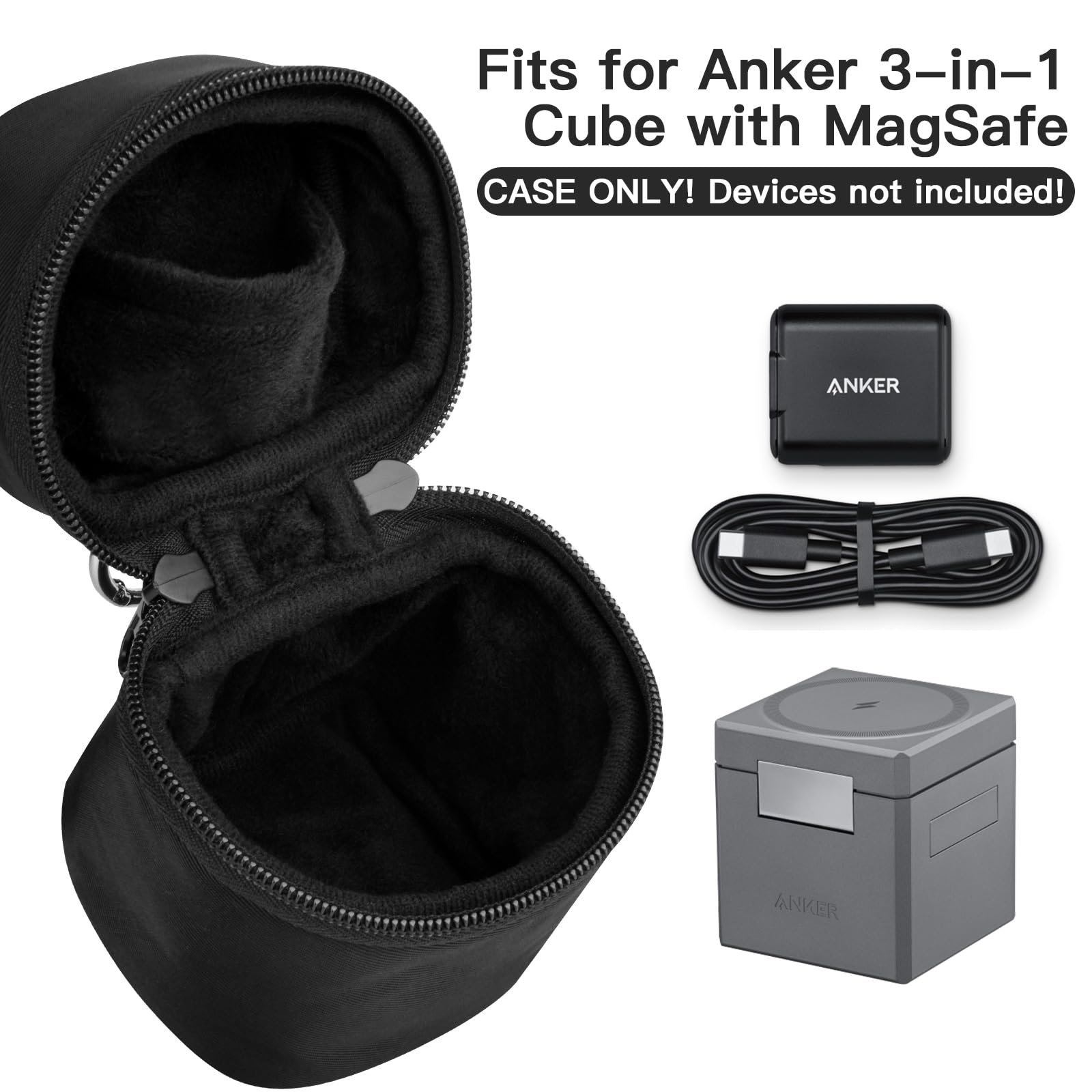 Amazon.com: CaSZLUTION Travel Case Compatible with Anker 3-in-1