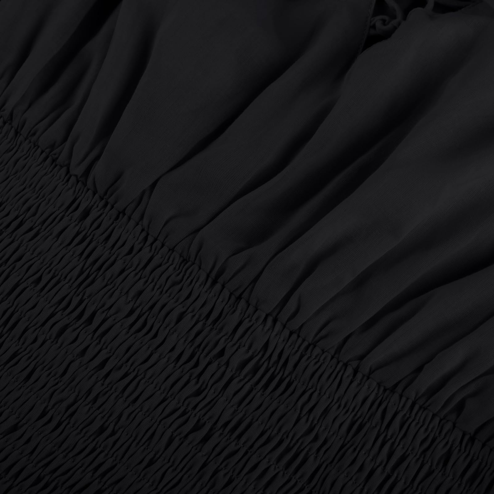 SCARLET DARKNESS Damen Renaissance Trachtenbluse Schulterfrei Gesmokte Bluse Baumwolle Mittelalter Tops