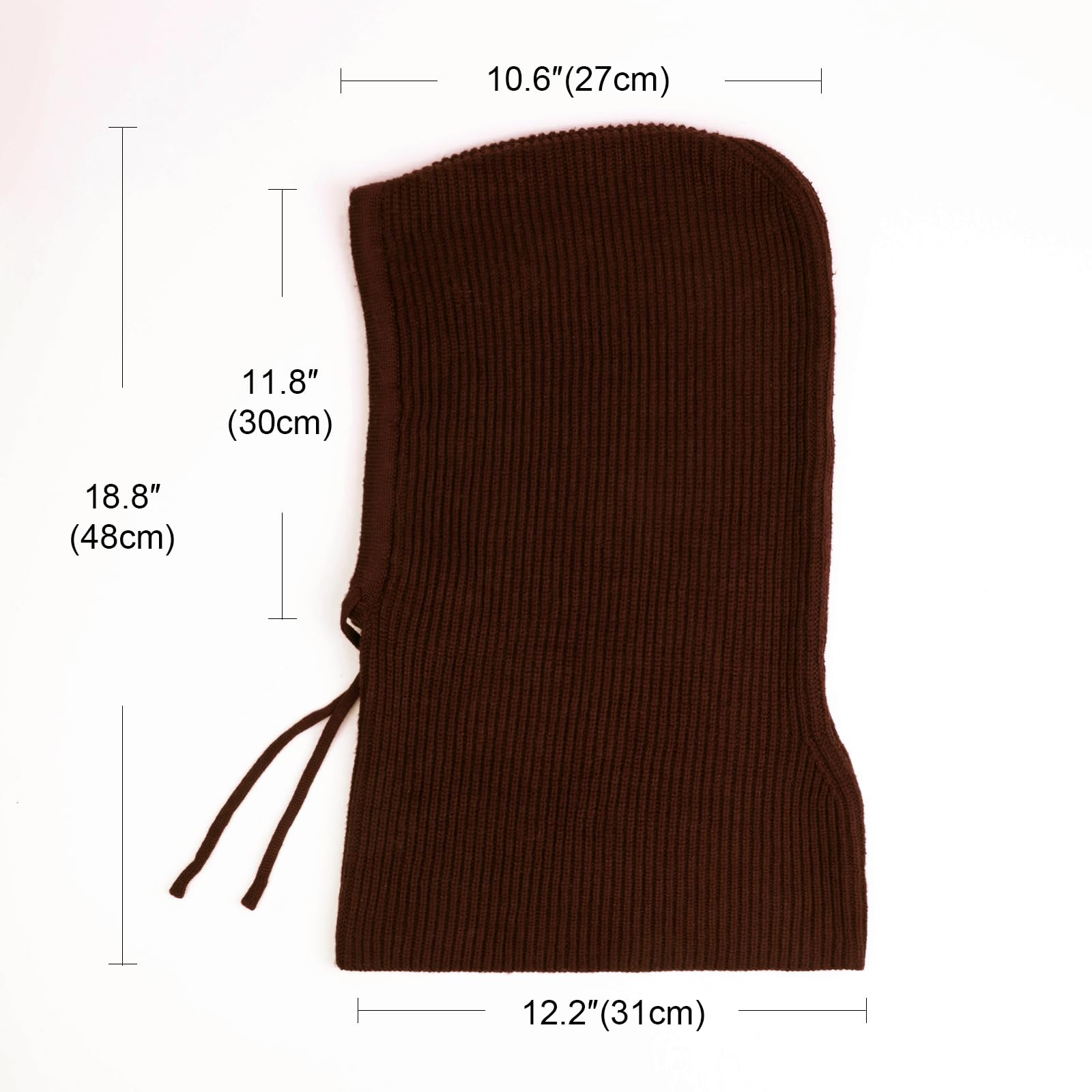 DRESHOW Sombreros de Invierno para Las Mujeres Pasamontañas de Punto Beanie Skull Cap Con Cordón Cálido Sombrero con Capucha Bufanda
