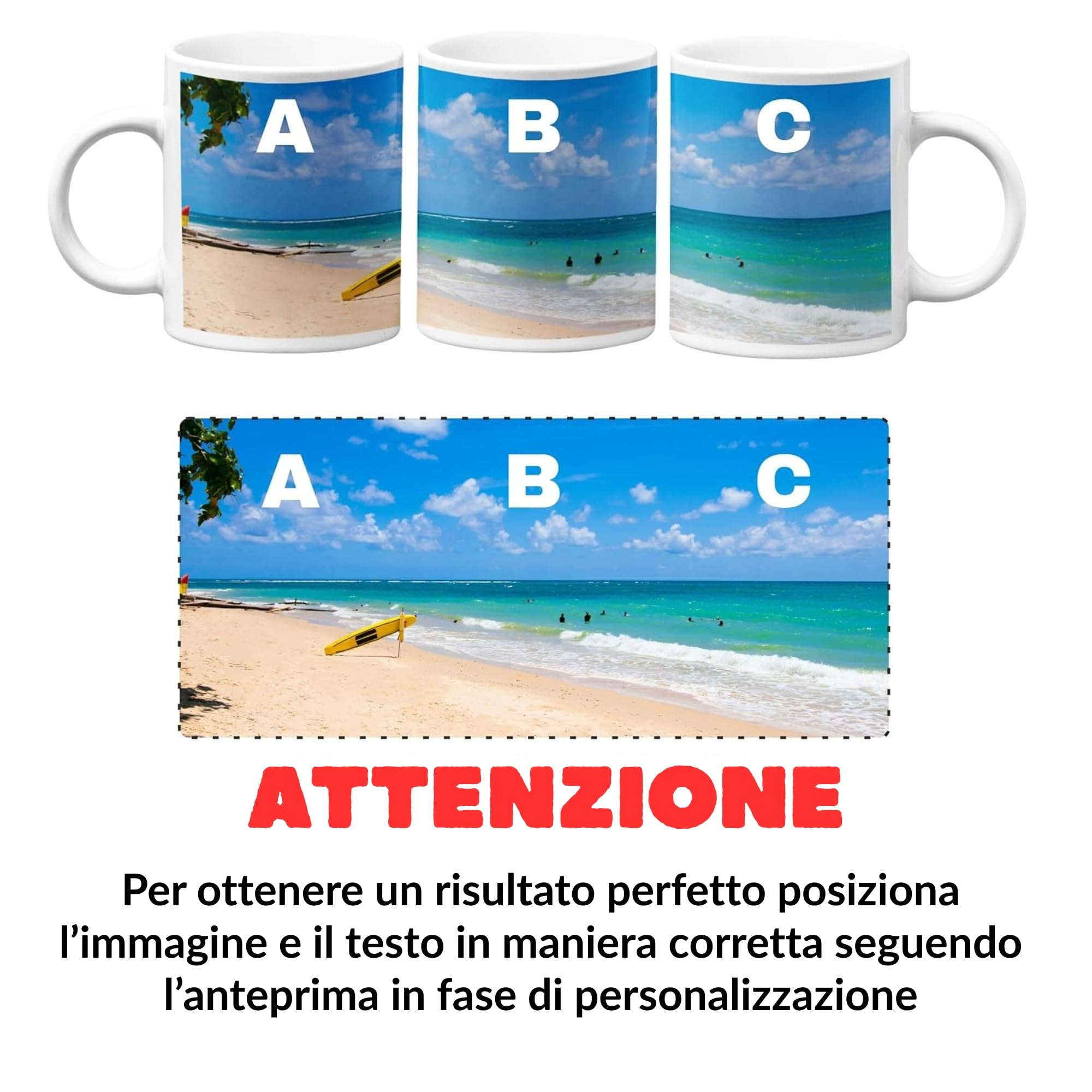 Incidiamo - Tazza Personalizzata con Stampa Foto, Scritte, Loghi e Grafiche - Tazza Colazione Mug in Ceramica 100% Made in Italy, Idea Regalo Personalizzato per ogni Occasione