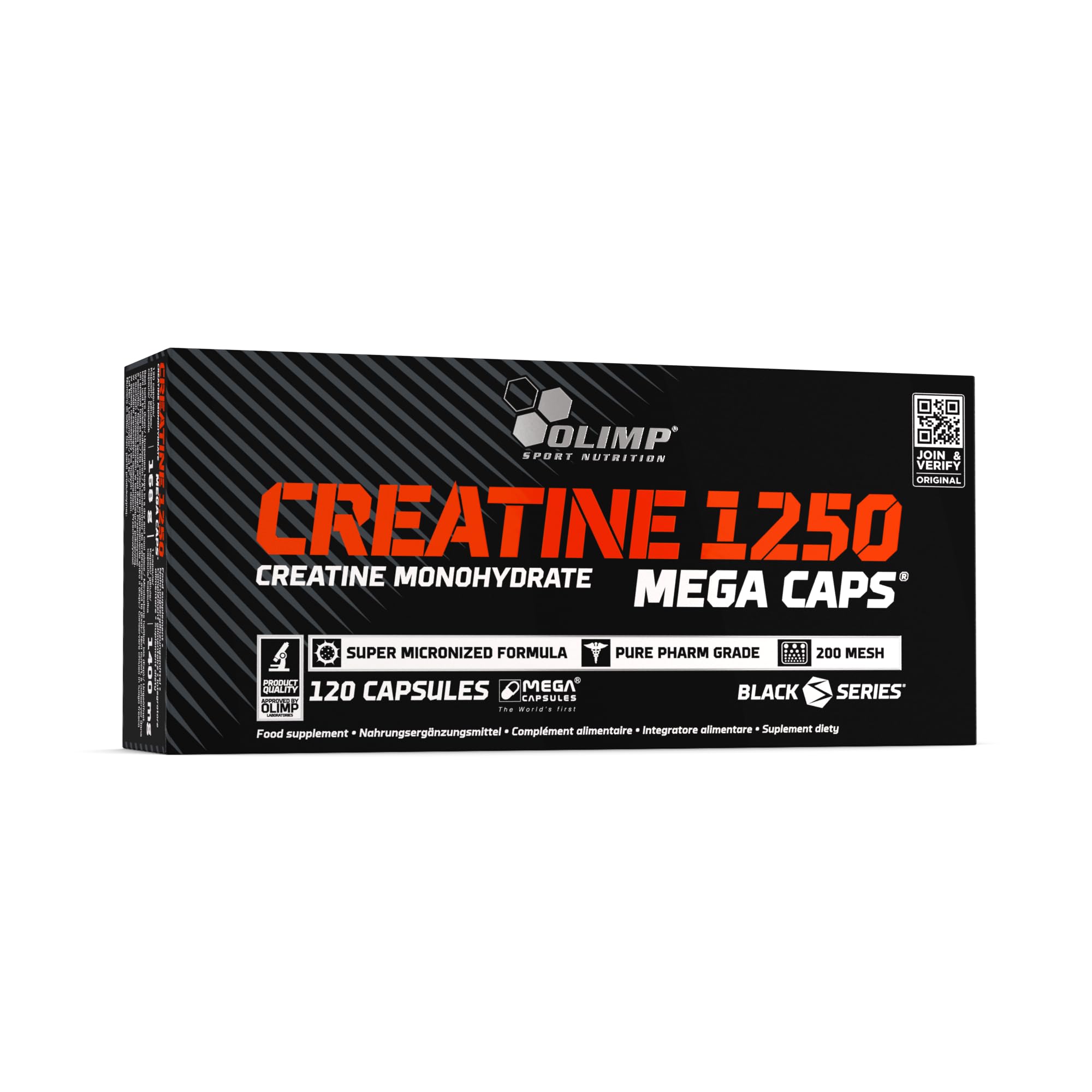 OLIMP SPORT NUTRITION Olimp Labs Creatine 1250 Mega Capsules, 120 Capsules