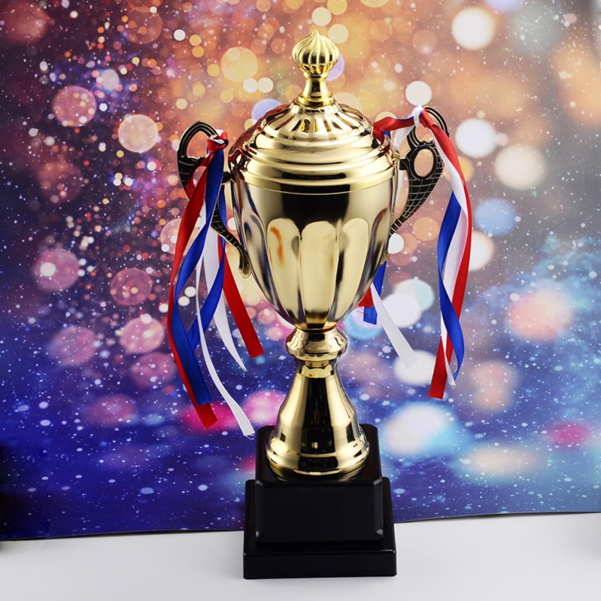 YARNOW Gran Trofeo Deportivo de Metal Dorado para Ceremonia y Competición Función de Premio y Reconocimiento