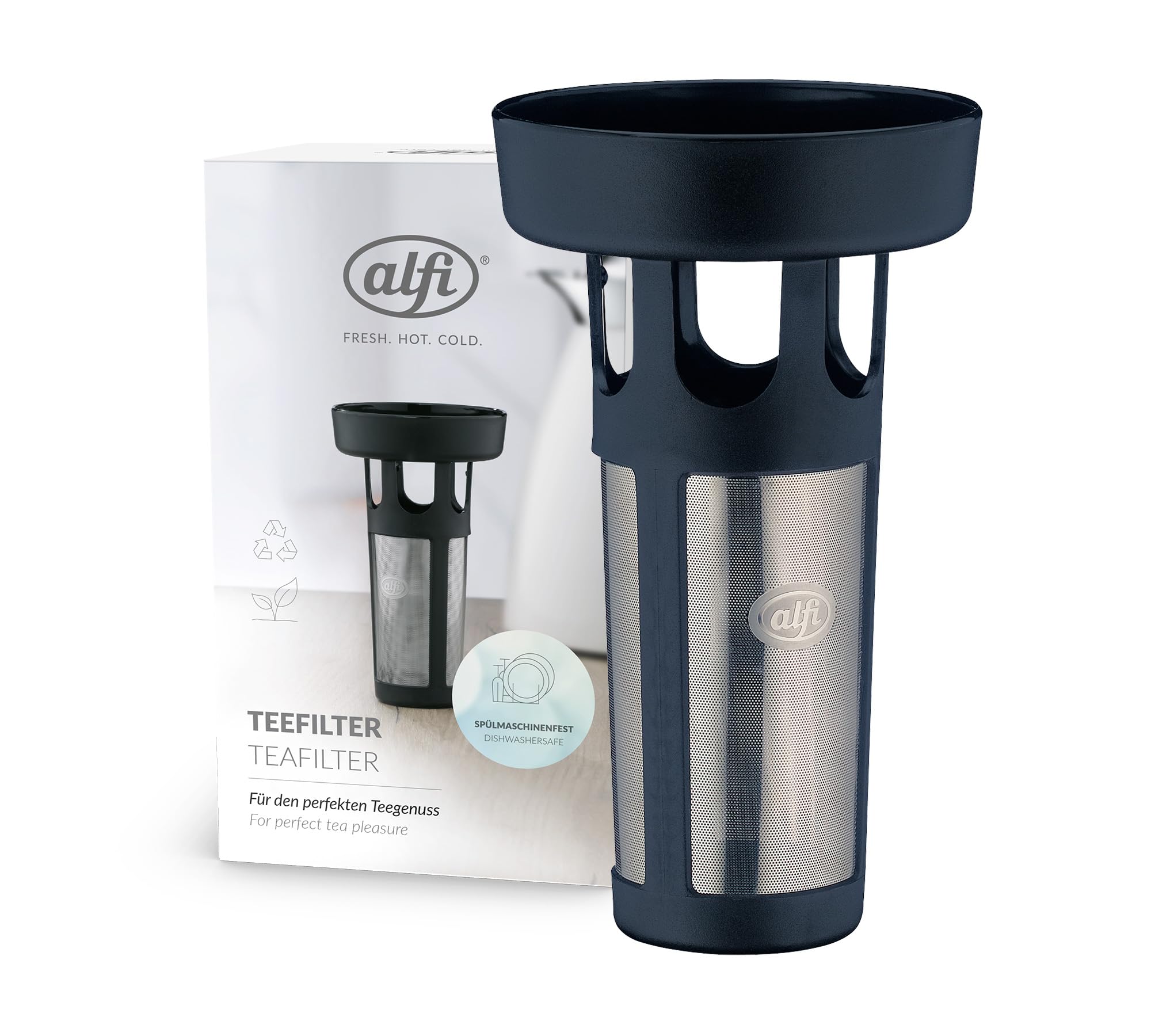 alfi 9114.000.003 Teefilter für DAN Isolierkanne, Kunststoff, schwarz, 9x15,4 cm