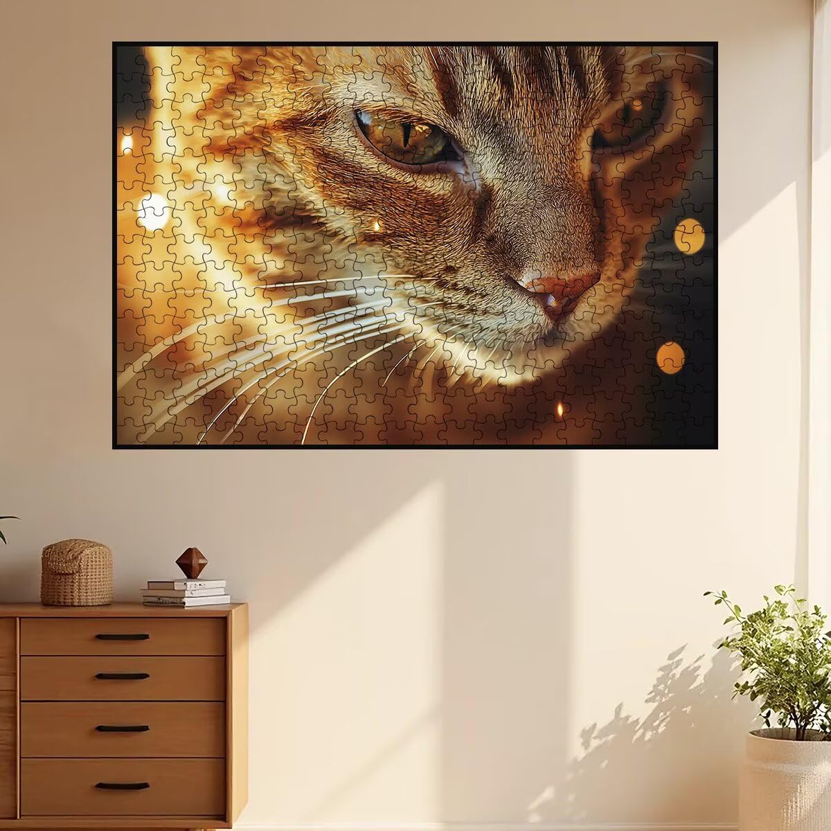 Puzzle 4000 Pezzi Gatto, Puzzle Adulti Animale, Puzzles in Legno con Squisita Scatola di Imballaggio, Classici Puzzles Educativi per Adulti eTutta La Famiglie, Come Regalo Uomo, Decorazioni Casa -3599