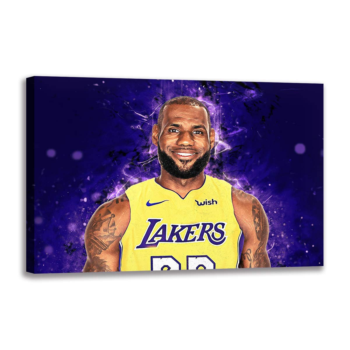 Toile Lebron James affiche decoration murale basket art-11