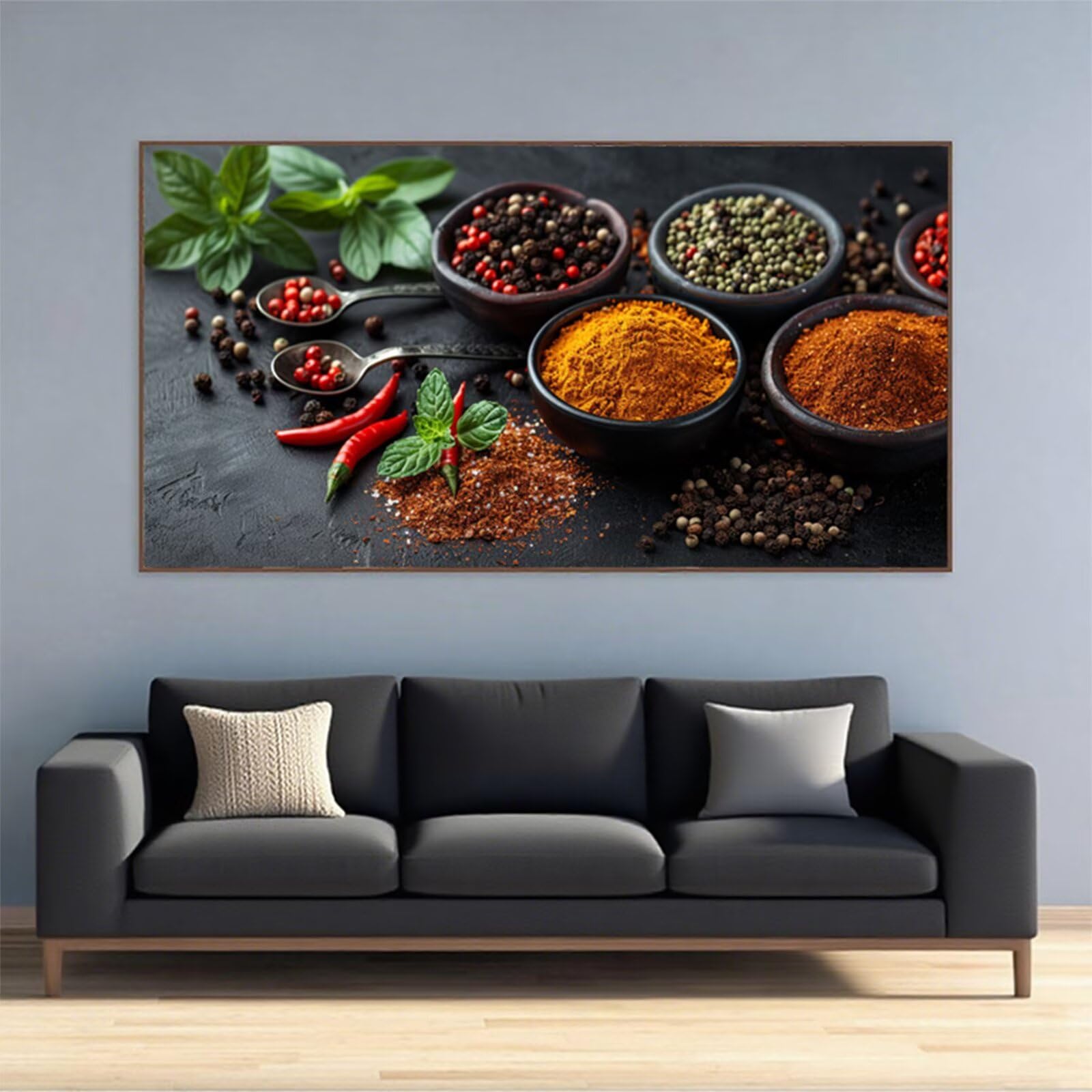 Diamentowe malowanie duży 180x90cm, diamentowe malowanie przyprawami obraz diamentowy kuchnia malarstwo diamentowe dla dorosłych, DIY kryształ haft ścieg krzyżykowy puzzle rzemiosło diamentowe