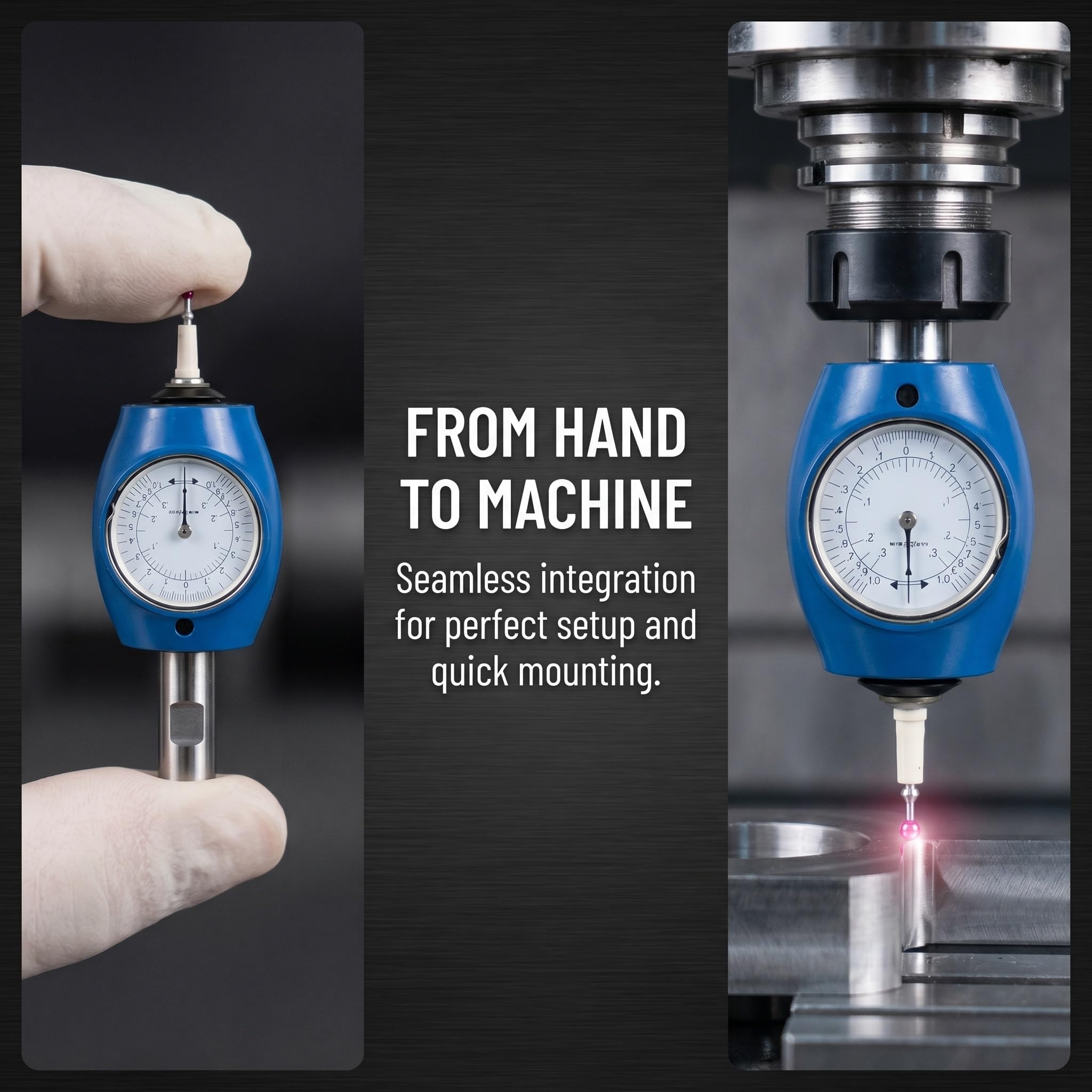 3D Kantenfinder Universal Detektor Werkzeug, 0,01 mm Genauigkeit, IP67 wasserdicht, mit Aufbewahrungsbox für CNC-Fräsen, Drehmaschine und Werkzeugmaschinen-Werkstückausrichtung