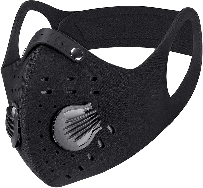 Dust Mouth Face Cover Half Face Sports Face Anti Dust Face Mouth Cover with Valve Reusable Shield Outdoor Facial