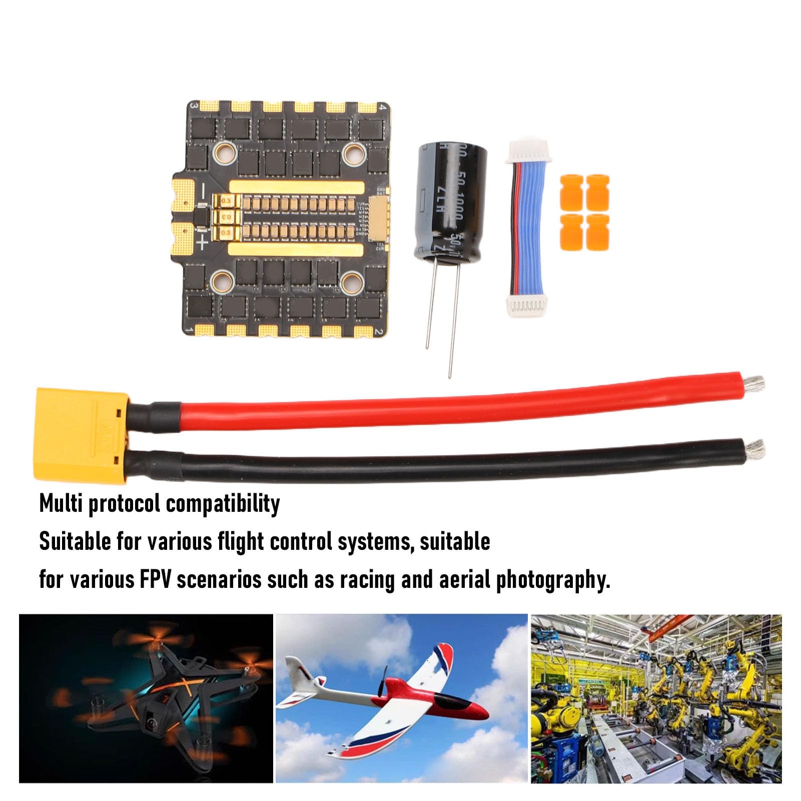 Drone 4 w 1 ESC, 110A Bezszczotkowy Elektryczny Regulator Prędkości z obsługą PWM Oneshot125 Multishot DShot150 300 600, dla Silnika Drona Wyścigowego FPV