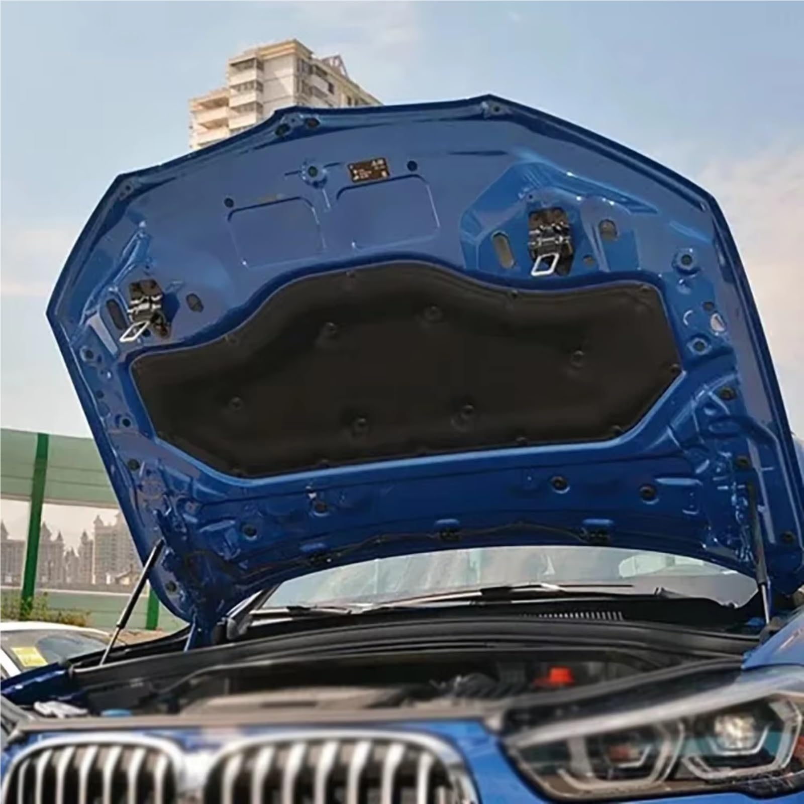 Dämmung Haube Auto Front Motorhaube Isolierung Baumwolle Pad Sound Wärme Matte Schaum Schalldichte Kompatibel Mit Für X1 F48 2019 2020 2021 2022 2023