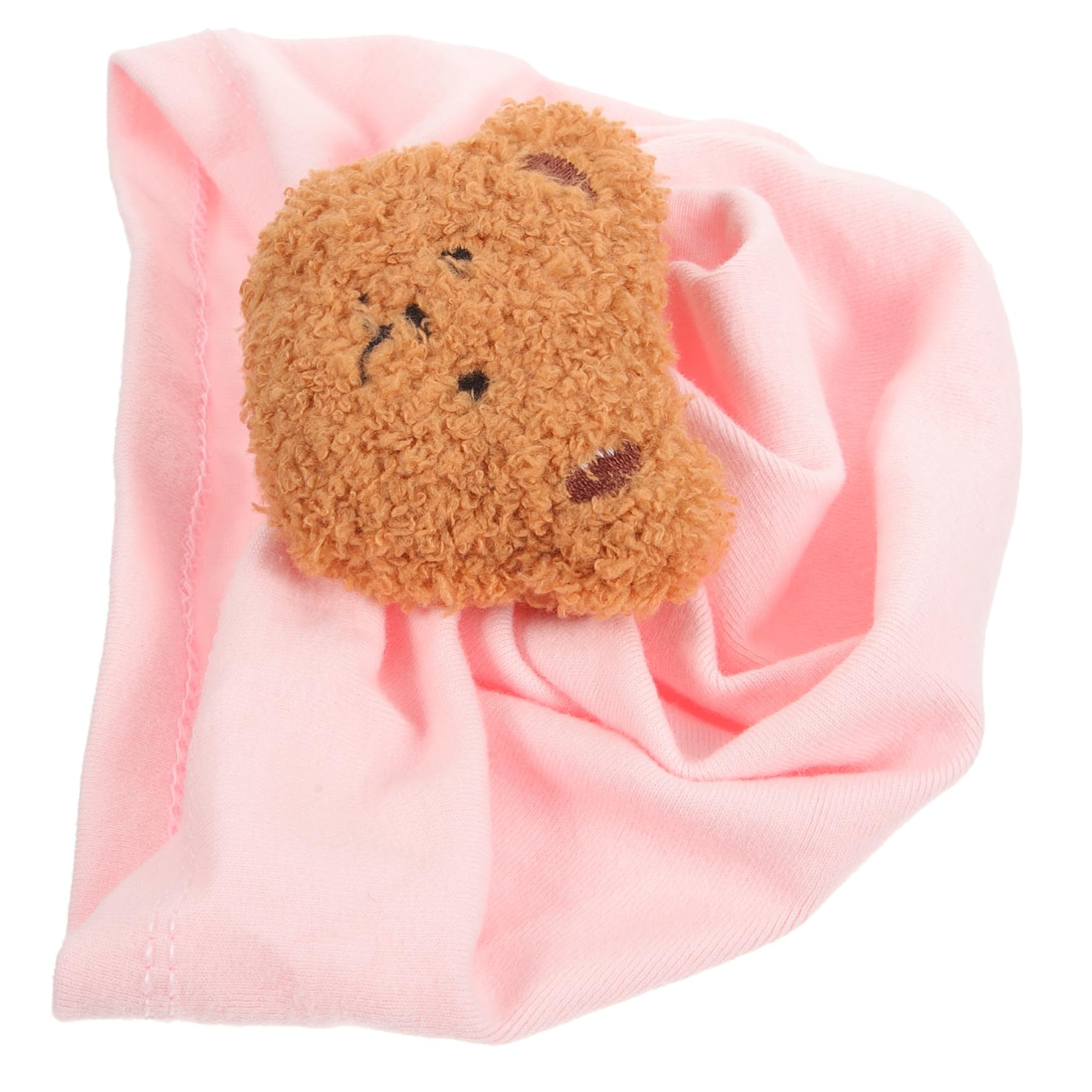 SOIMISS y otoño Gorro de bebé de Estilo Coreano Oso Lindo Gorro de Jersey versátil y Gorro fetal de Llena de algodón para bebé (Rosa Claro) 1 Pieza Gorros