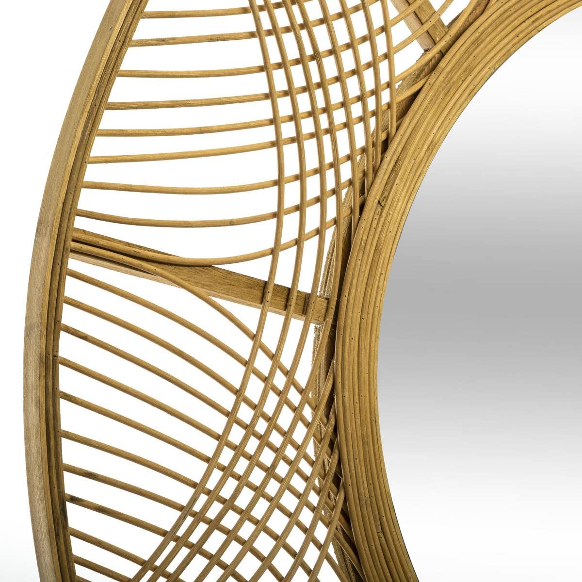 ATMOSPHERA CREATEUR D'INTERIEUR Espejo DE BAMBÚ INA con Estilo ÚNICO - 70,5 x 2,5 cm