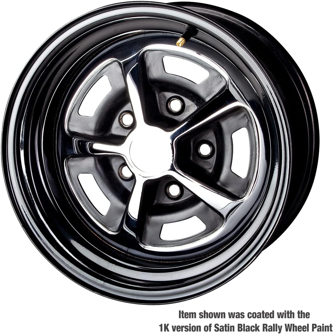 Eastwood 2K Catalyzed Aerospray Long Lasting Satin Black Rally Wheel Urethane Paint 12 oz