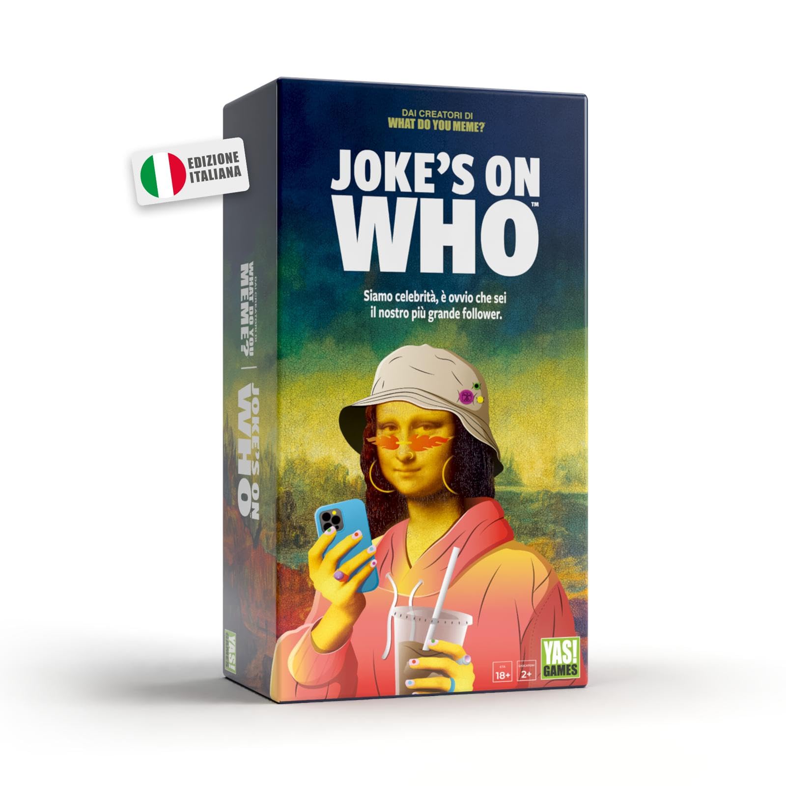 Rocco Giocattoli Yas Games- Joke's On Who? - L'Unico in Italiano - Party Game per 2 o Più Giocatori dai 18 Anni in Su