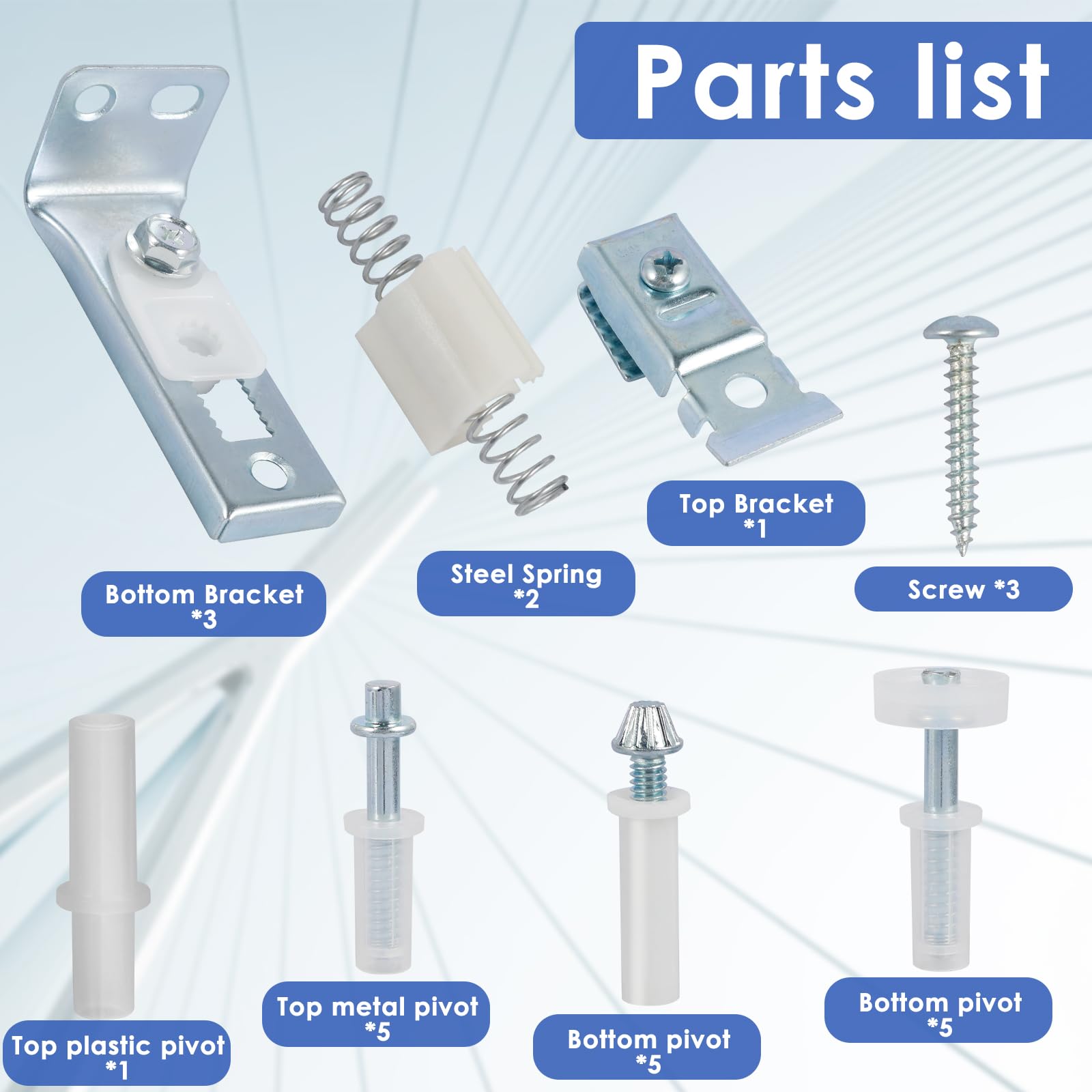 Kit De RéParation De Quincaillerie De Porte Pliante, Quincaillerie De