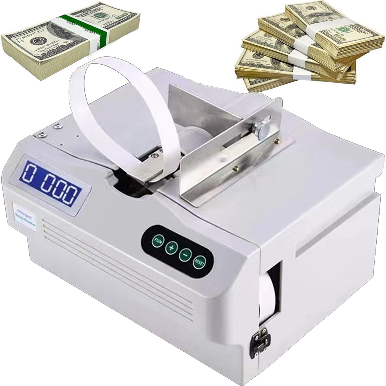 Macchina automatica per impacchettare banconote con schermo LCD - migliora l'efficienza di gestione dei contanti per professionisti e cassieri finanziari