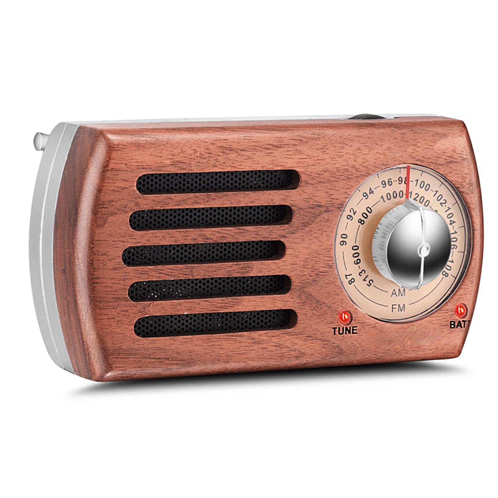 Radio Vintage, Mini radios portátiles de Madera con Estilo clásico Antiguo, para el hogar, Fiesta en la Oficina, al Aire Libre, Regalo