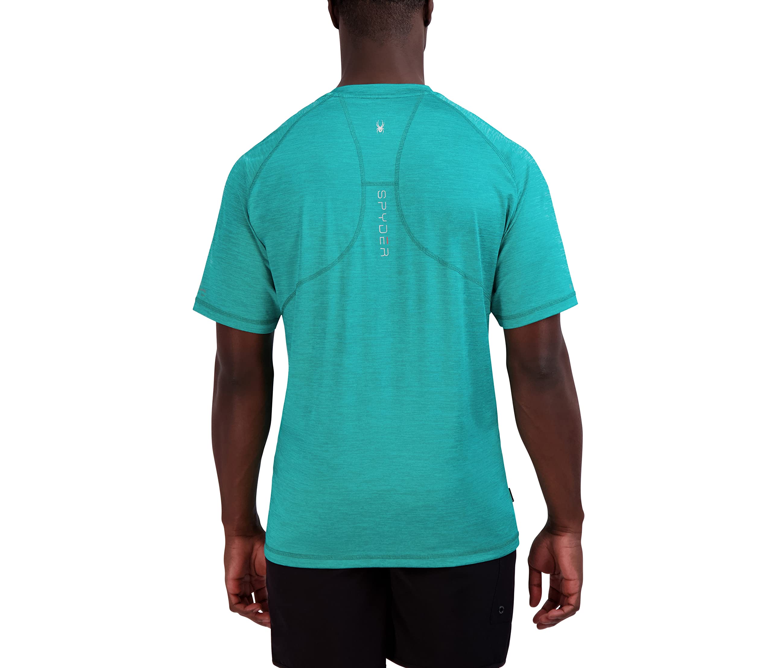 Spyder Rashguard à Manches Courtes à séchage Rapide Maillot dermoprotecteur, Scuba, M Homme