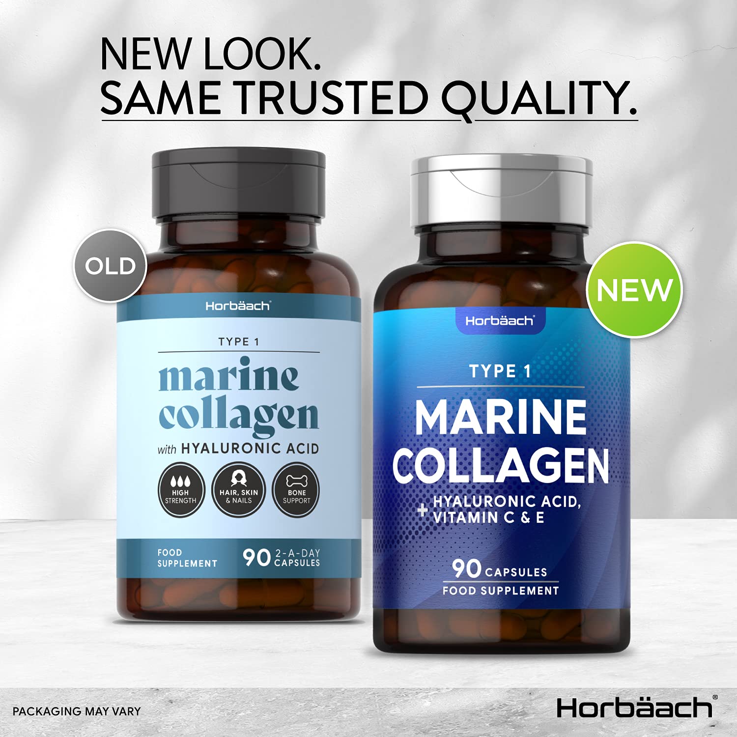 Marine Collagen Complex | 90 Capsules | + Hyaluronic Acid, Vitamin C ...