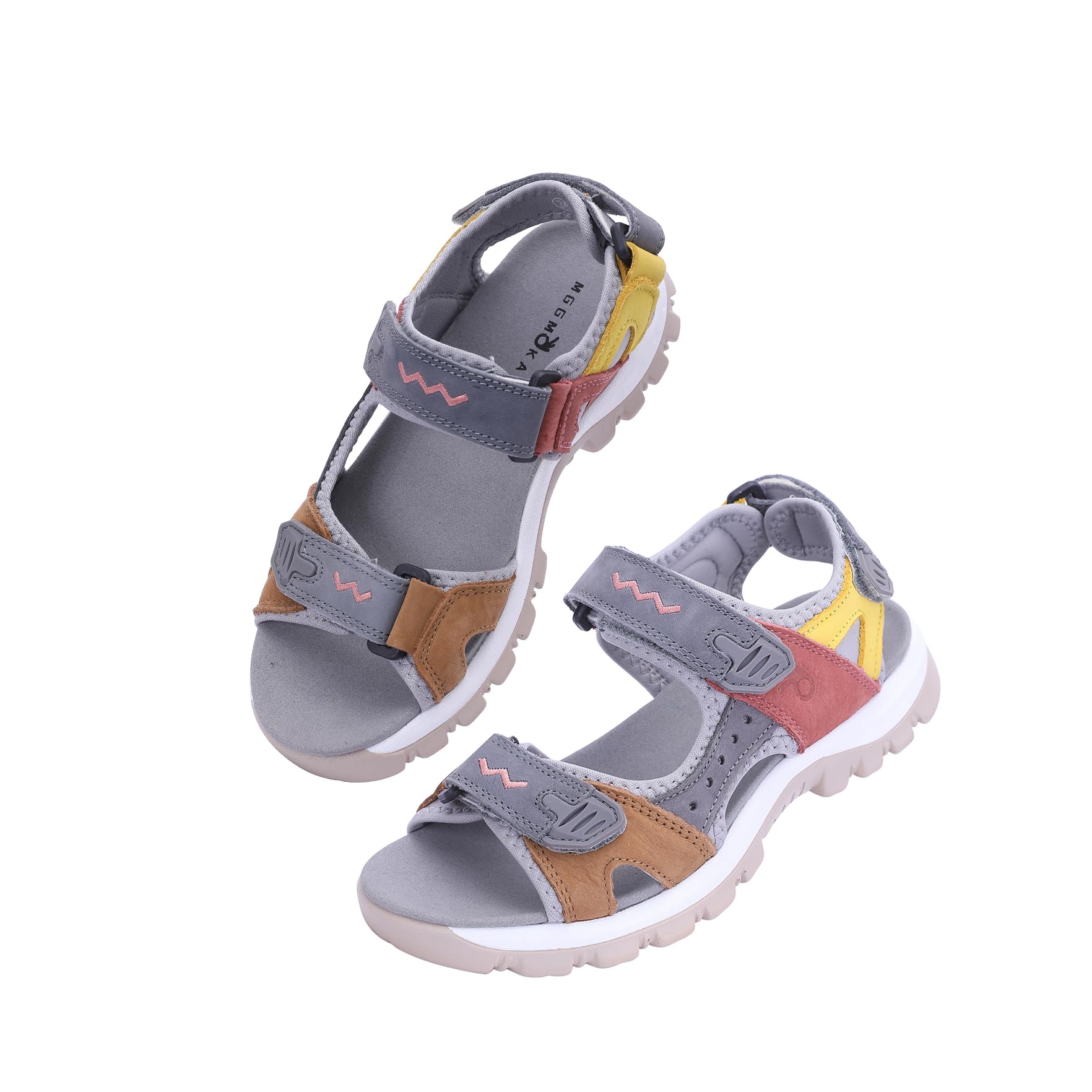 MGGMOKAY Damen Sportliche Sandalen Offene Zehe Wandern Outdoor Sandalen Sport Casual Strand Sandalen