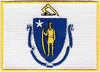 Vista 44 de Parche Bordado de la Bandera del Estado de Minnesota, Emblema MN, Planchado, Versión 2024