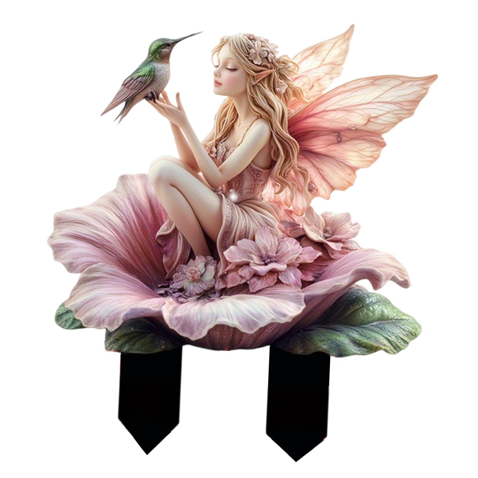 Fairy Garden Stake Acrylic Fairy Yard Plaque Sign for Yard Pathway Courtyard | Home & Garden | Yard, Garden & Outdoor Living | Garden D?©Cor | Statues & Lawn Ornaments-image-38