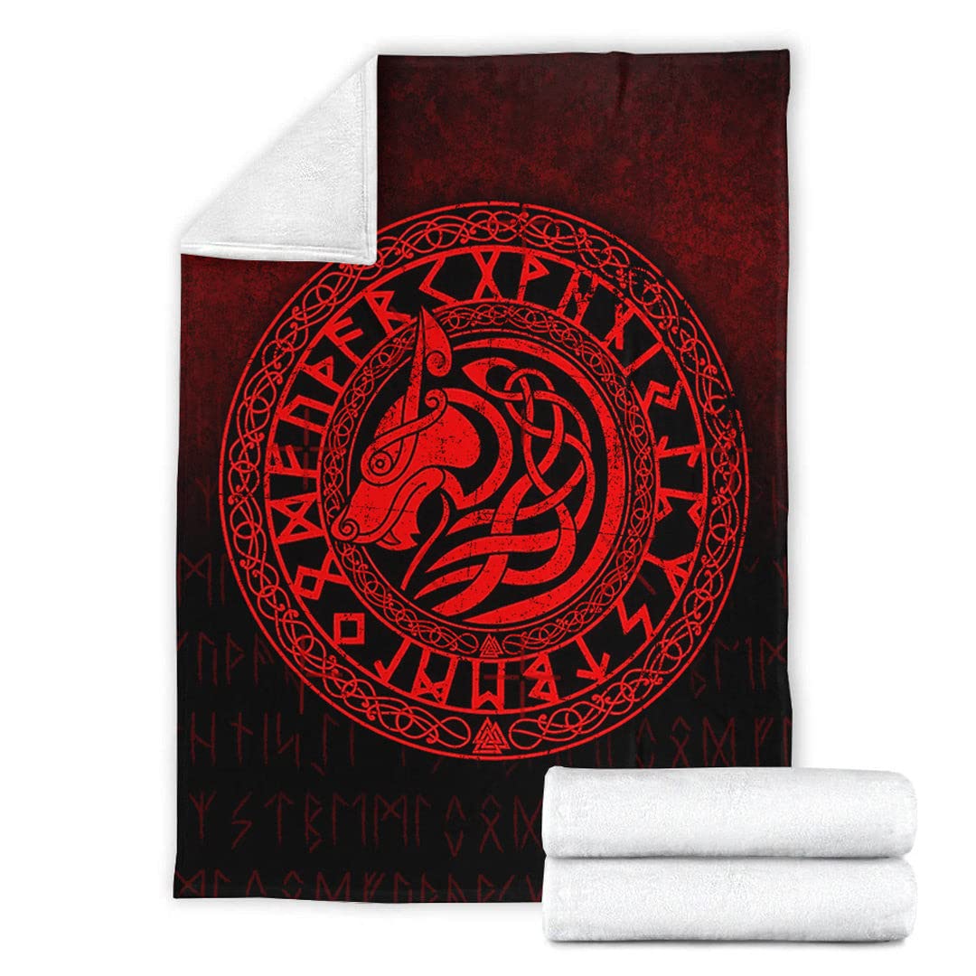 Cadeaux vikings pour hommes couverture Fenrir mythologie nordique