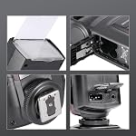NEEWER TT560 Flash Speedlite Compatible with Canon Sony Nikon Panasonic Olympus Pentax and Other DSLR, Studio Light Digital Camera Speedlight with Standard Hot Shoe, Mini Stand, Cleaning Cloth & Bag