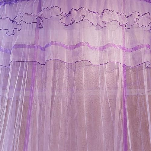 Miniatura 7 de Keenso Red transpirable princesa 360  redonda cúpula cama toldo de malla de encaje cortina de cama para niños jugar tienda de juegos casa para