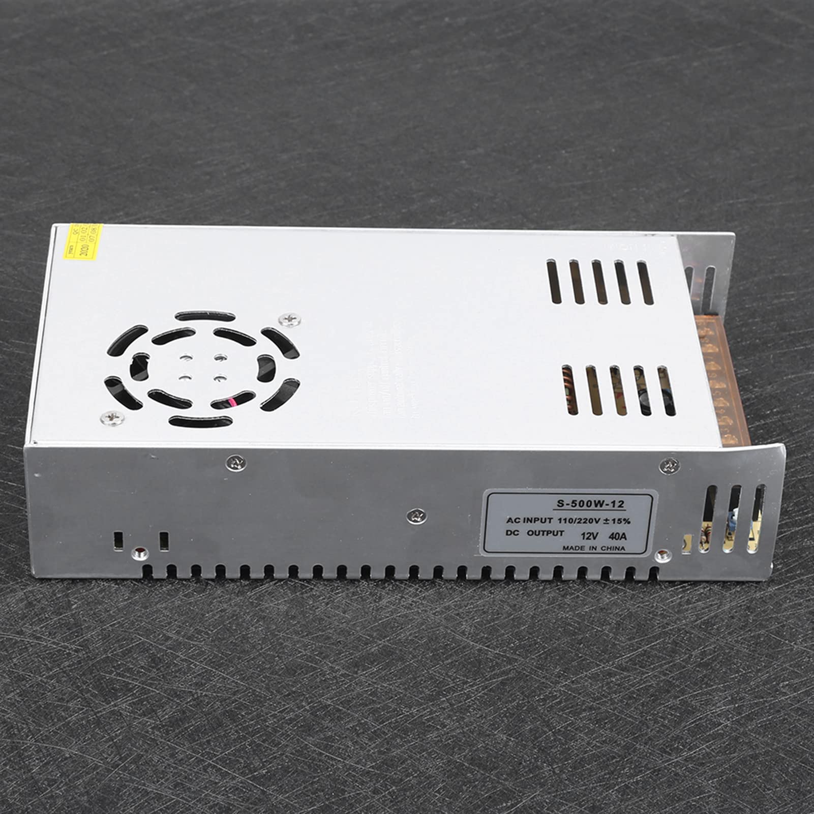 Alimentatore LED Switch Driver Alta efficienza 100W 500W AC 110V 220V a DC 12V Trasformatore con protezione da sovraccarico per strisce luminose LED Display Stampanti 3D Custodia (12V40A(500W))