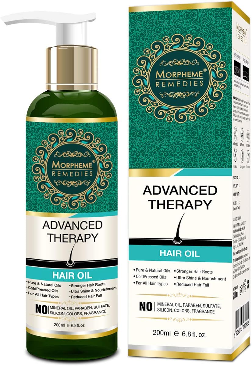 Morpheme Remedies Advanced Therapy Hair Oil for Anti Hair Fall, Hair Loss and Hair Repair, 200ml