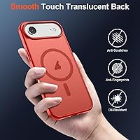 Vista 953 de SUPFINE Funda magnética para iPhone 11 (compatible con MagSafe) (protección contra caídas de grado militar), translúcida mate a prueba de golpes