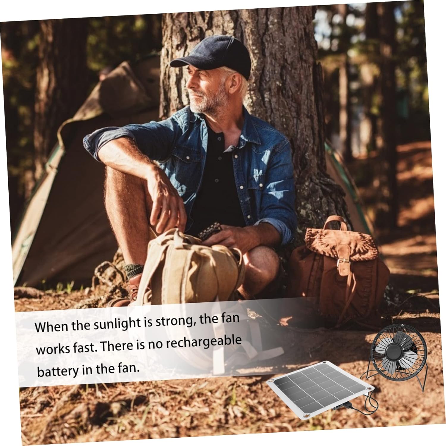 2sets Solar Panel Fan for Greenhouse Livestock Cooling Outdoor Solar Powered Ventilation System for Dogs Chickens and Farms